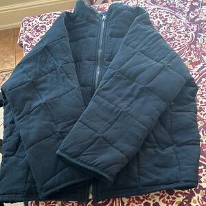 Women’s quilted black jacket